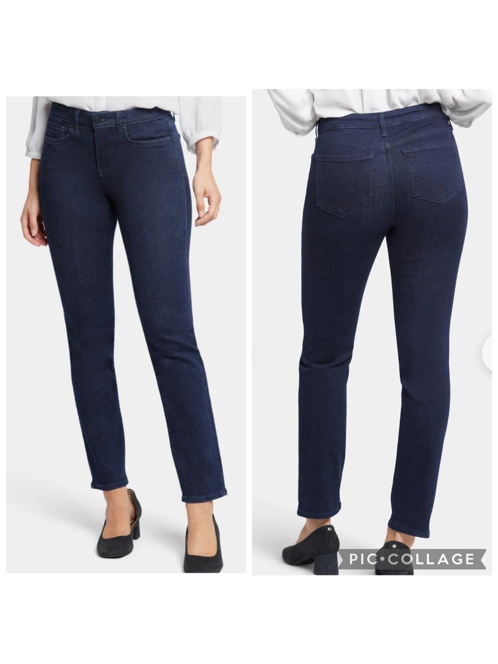 NYDJ Sheri Slim Denim Jeans Style #10265T Dark Wash Size 8T